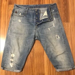 G-Star Raw 3/4 Length Denim Shorts